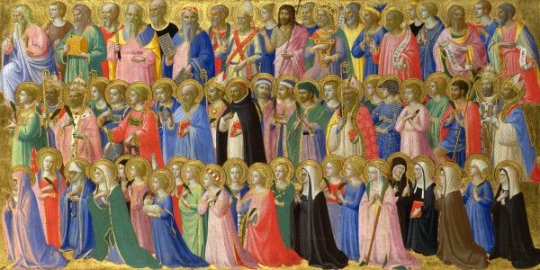The forerunners of Christ with saints and martyrs by Fra Angelico